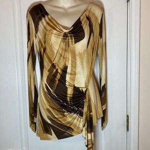 CACHE WOMENS WRAP TOP SIZE S NWT